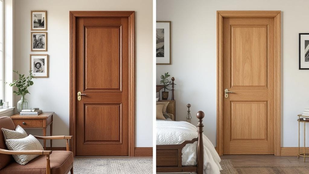 Деревянные межкомнатные двери: массив или шпон – что лучше выбрать для интерьера