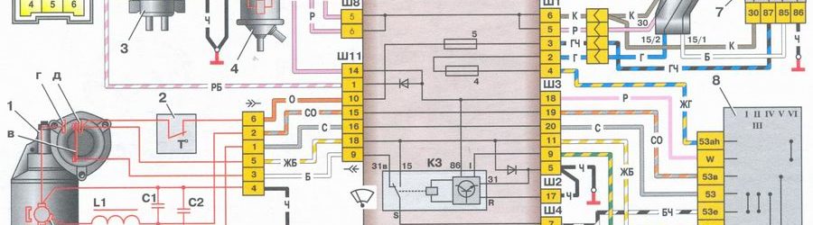 Моторчик дворников ваз распиновка. Схема подключения мотора стеклоочистителя ВАЗ 2108. Электросхема стеклоочистителя ВАЗ 2108. Электросхема стеклоочистителя ВАЗ 2109. Электросхема дворников ВАЗ 21099 инжектор.