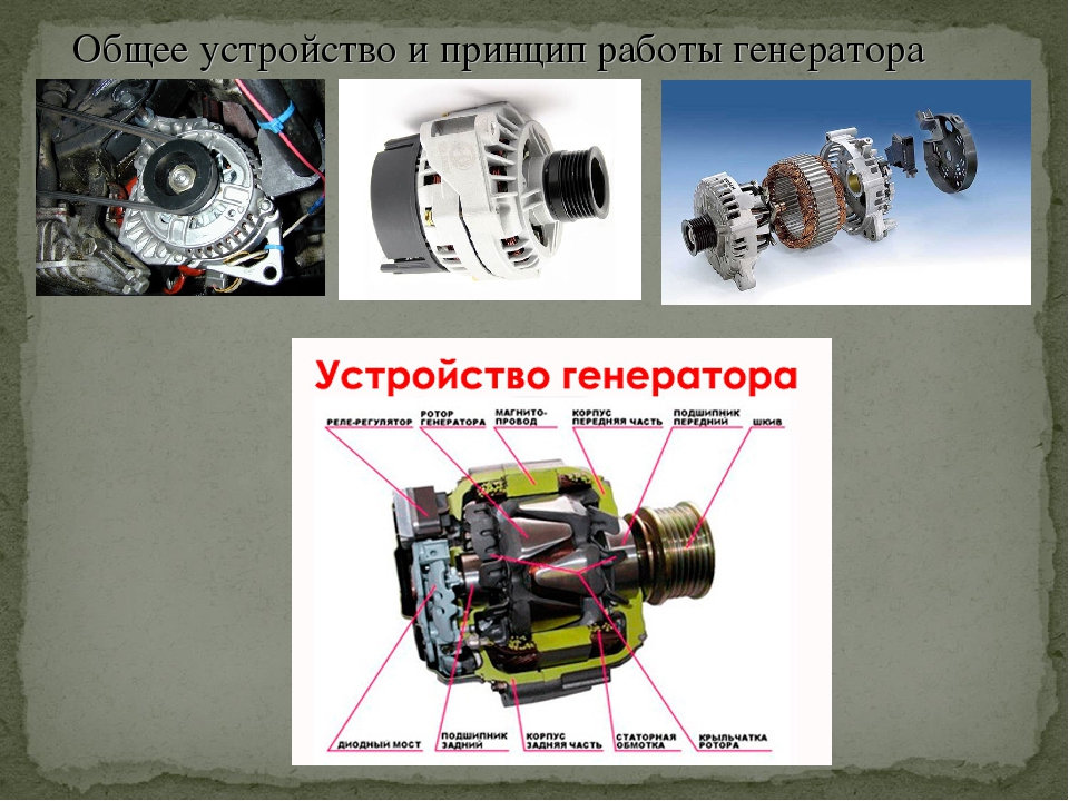 Автомобильный генератор: принцип работы, устройство, схема подключения, назначение
