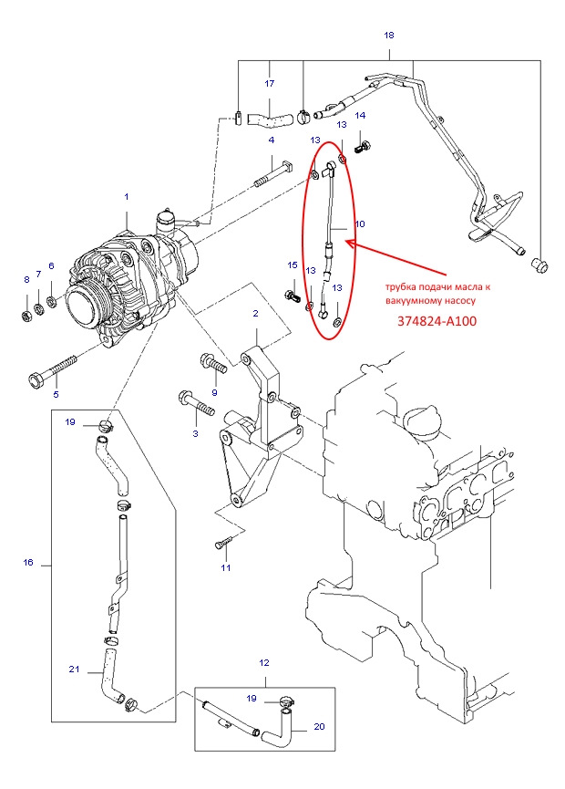 Схема двигателя д4св дизель