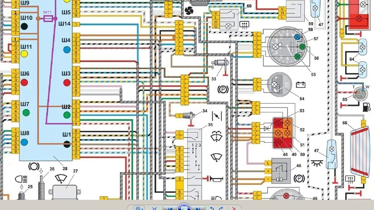 Ваз 2107 инжектор схема электрооборудования инжектор