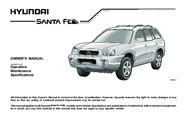 Hyundai santa fe i / classic (sm, 2000-2006 / 2006-2011)